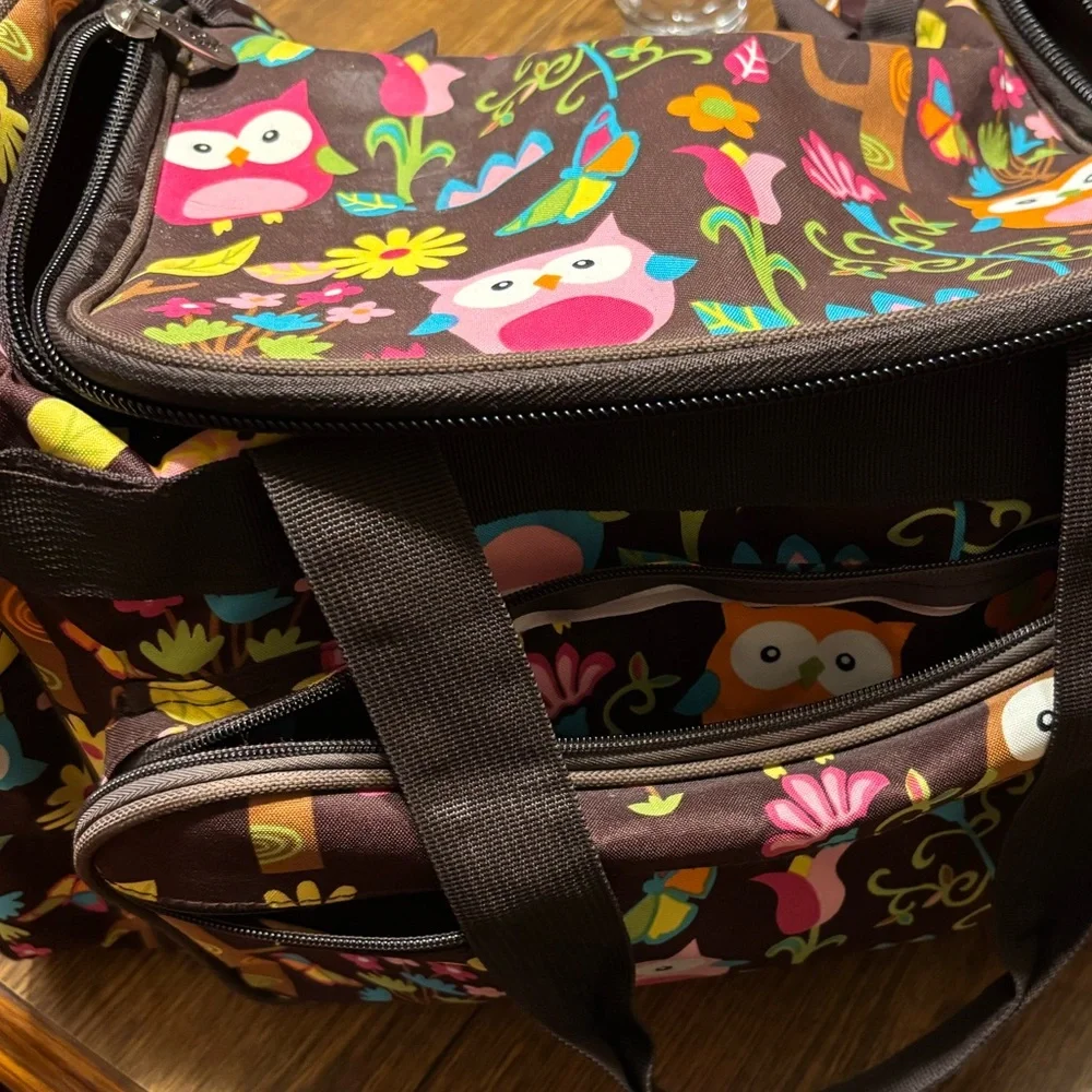 Charming Owl Print Baby Bag